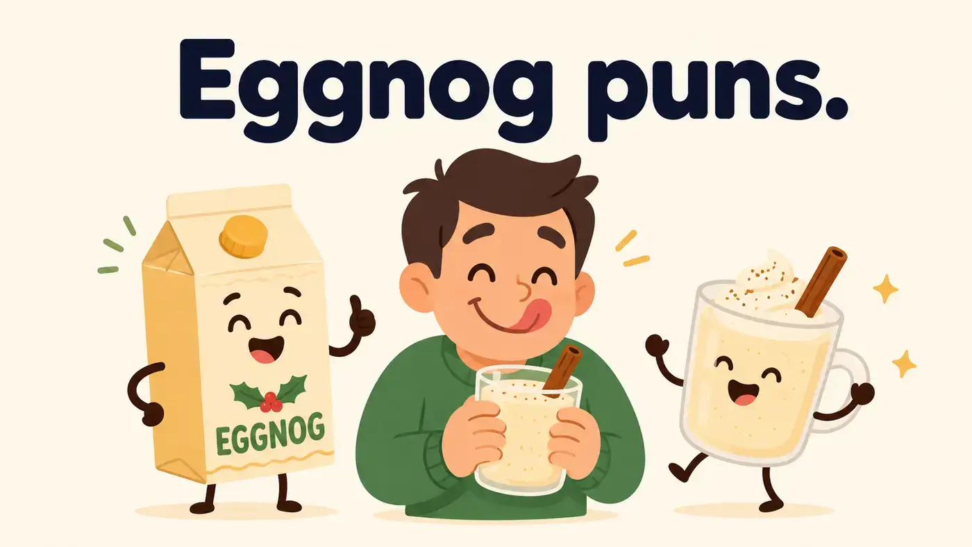 Eggnog puns