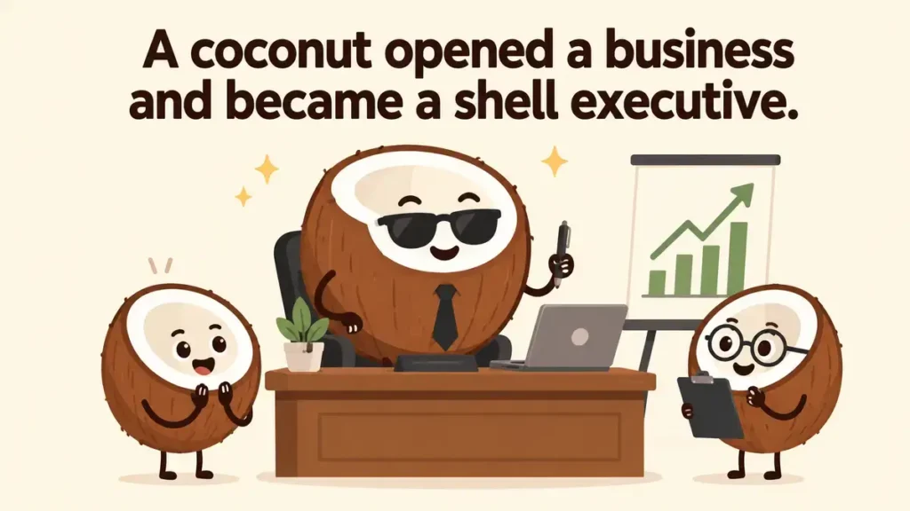 a-coconut-opened-a-business-and-became-a-shell-executive