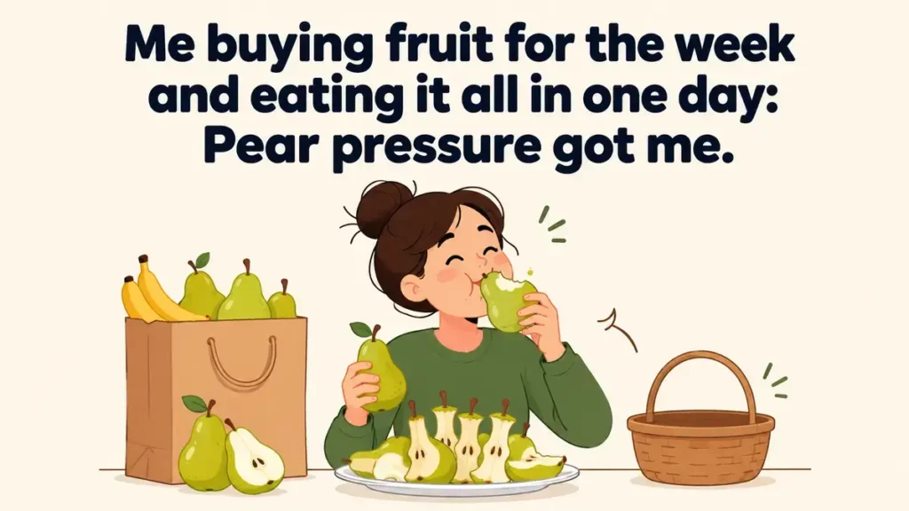 me-buying-fruit-for-the-week-and-eating-it-all-in-one-day-pear-pressure-got-me