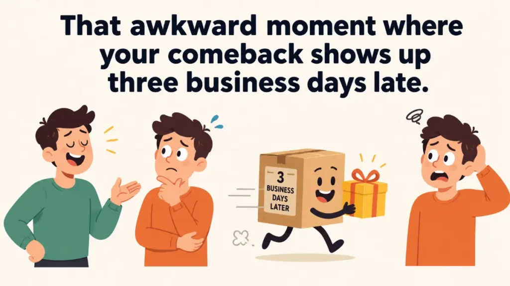 that-awkward-moment-where-your-comeback-shows-up-three-business-days-late