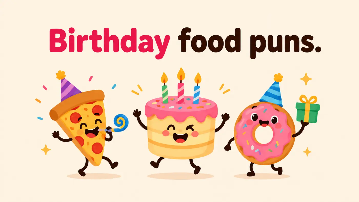 Birthday food puns