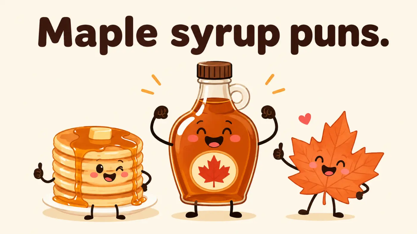 Maple syrup puns
