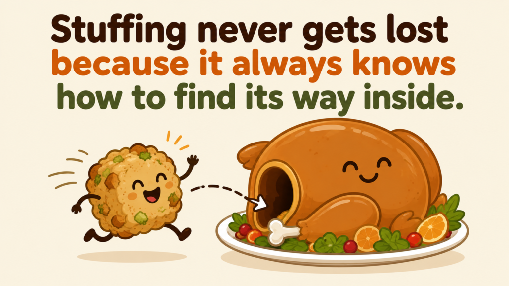 stuffing-never-gets-lost-because-it-always-knows-how-to-find-its-way-inside