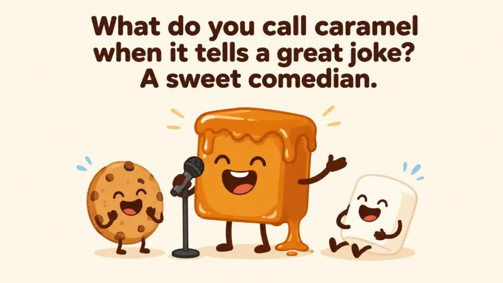 what-do-you-call-caramel-when-it-tells-a-great-joke-a-sweet-comedian