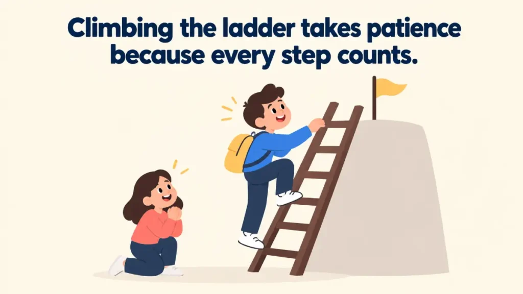 climbing-the-ladder-takes-patience-because-every-step-counts