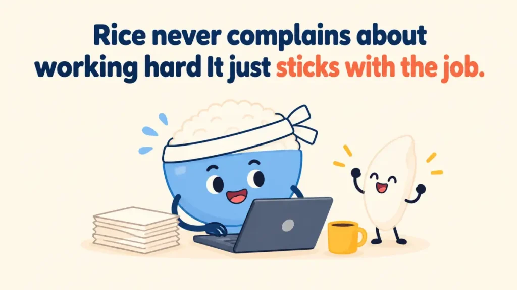 rice-never-complains-about-working-hard-it-just-sticks-with-the-job