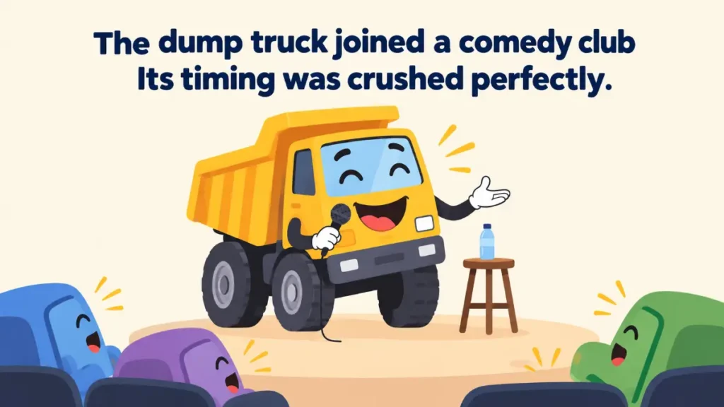 the-dump-truck-joined-a-comedy-club-its-timing-was-crushed-perfectly