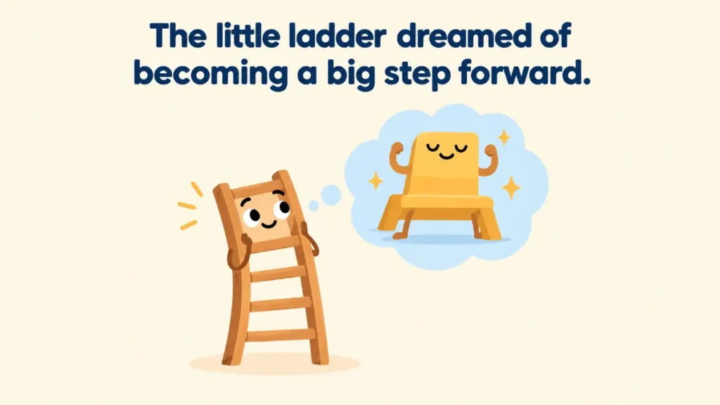the-little-ladder-dreamed-of-becoming-a-big-step-forward