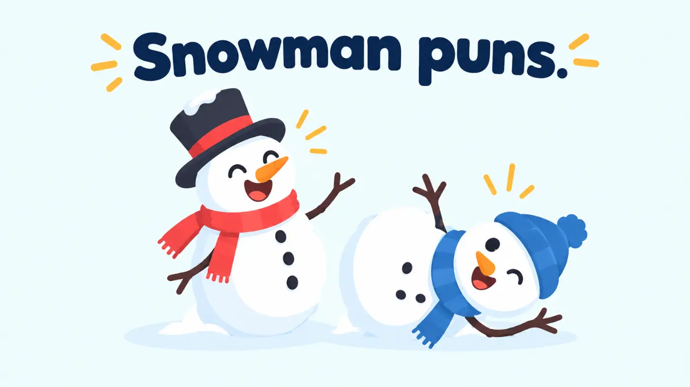 Snowman puns