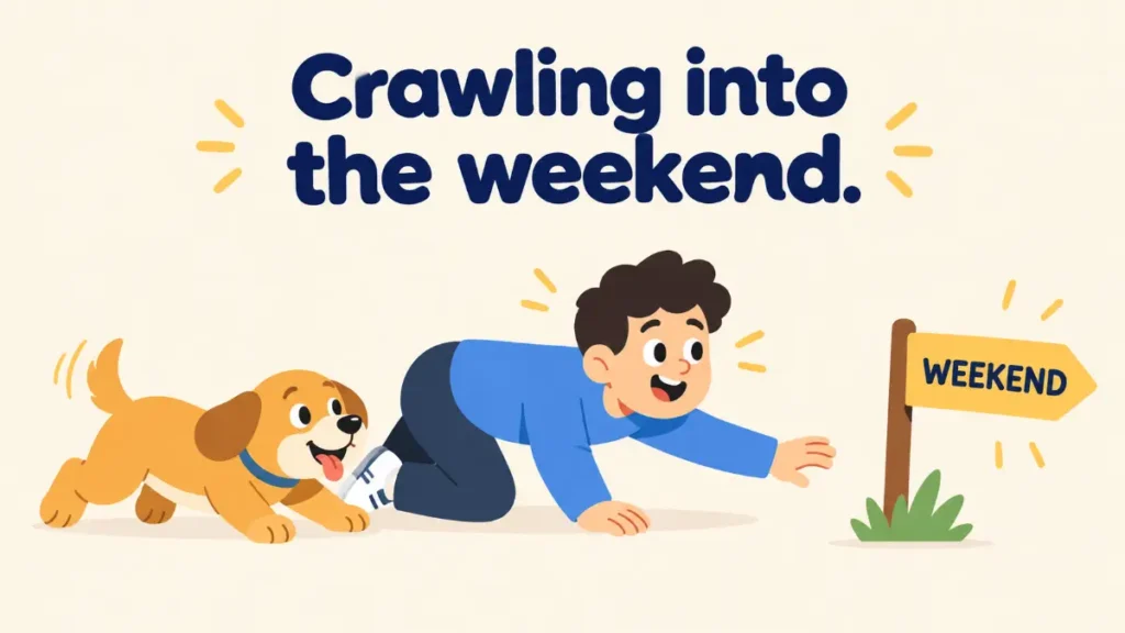 crawling-into-the-weekend