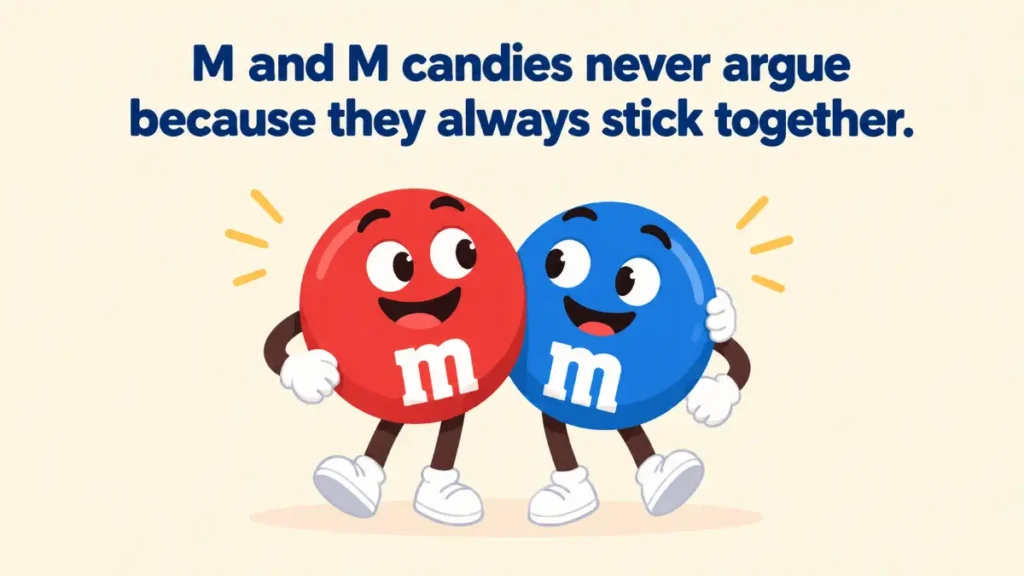 m-and-m-candies-never-argue-because-they-always-stick-together